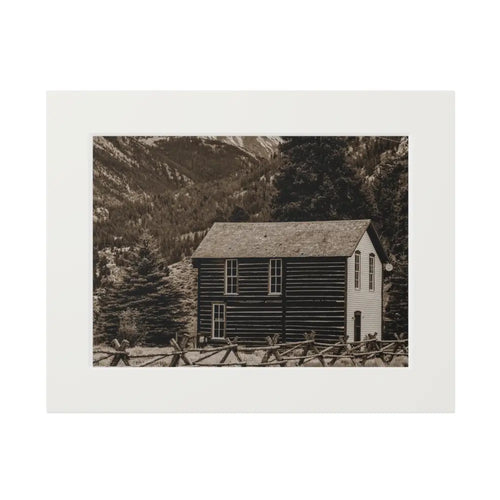 Mountain Refuge 14″ x 11″ (Horizontal) / White Home Decor