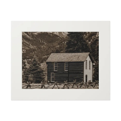 Mountain Refuge 20’’ x 16’’ (Horizontal) / White Home Decor