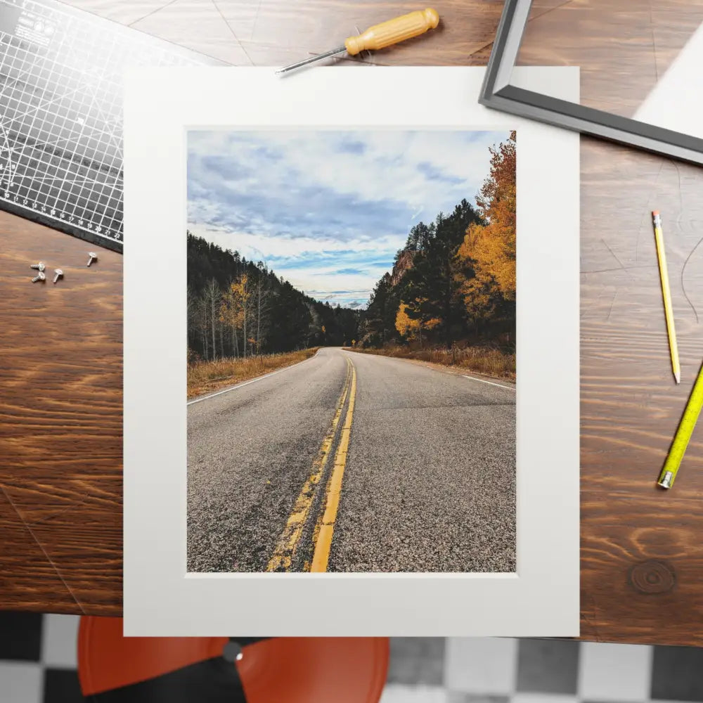 Mountain Road Photography Print | Adventure Landscape Art Print
