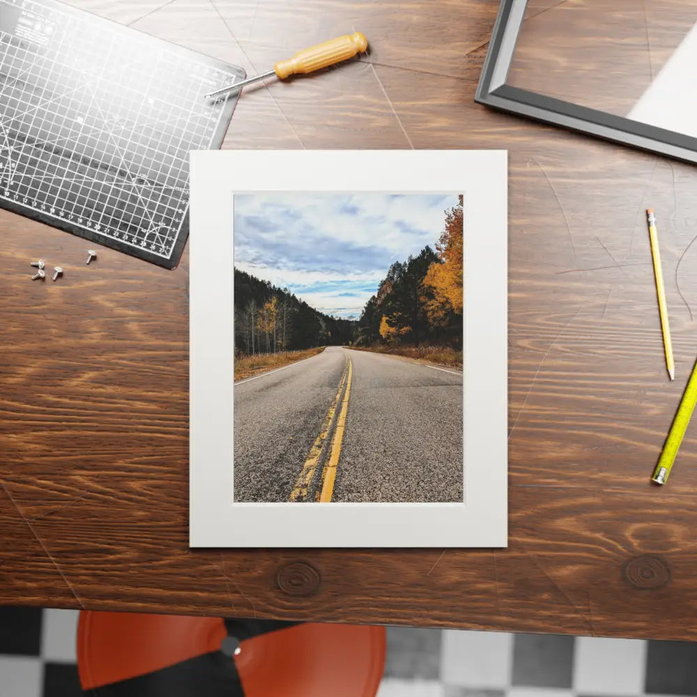 Mountain Road Photography Print | Adventure Landscape Art Print
